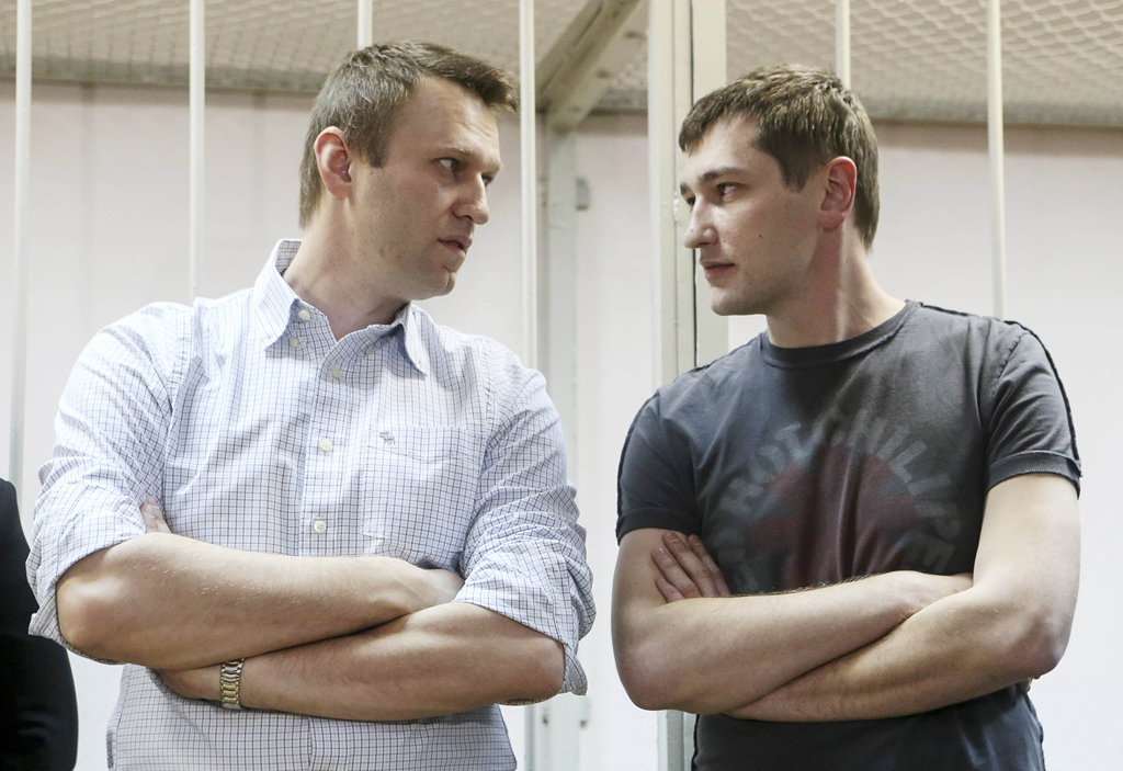 Oleg Nawalny (rechts)